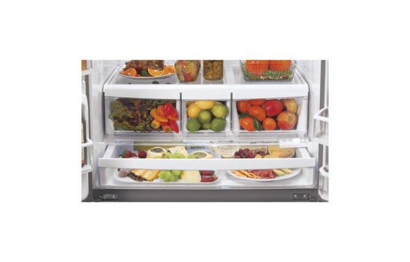 Ultra-Large Capacity 3 Door French Door Refrigerator with Smart Cooling LFX28991ST