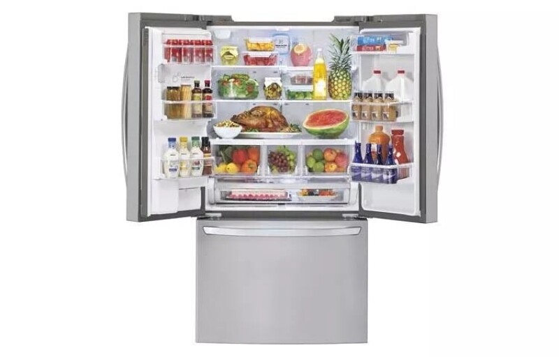 Mega-capacity 3 Door French Door Refrigerator With Smart Cooling Plus LFX33975ST