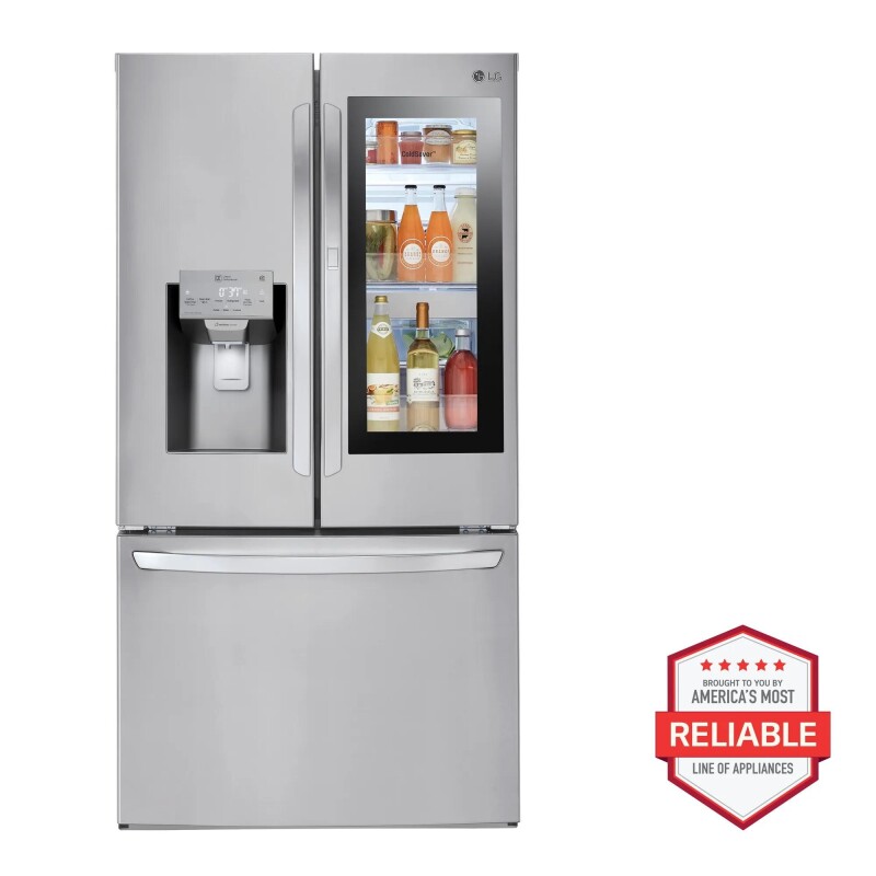 LG 28 cu. ft. Smart wi-fi Enabled InstaView™ Door-in-Door® Refrigerator Stainless Steel LFXS28596S Picture 1