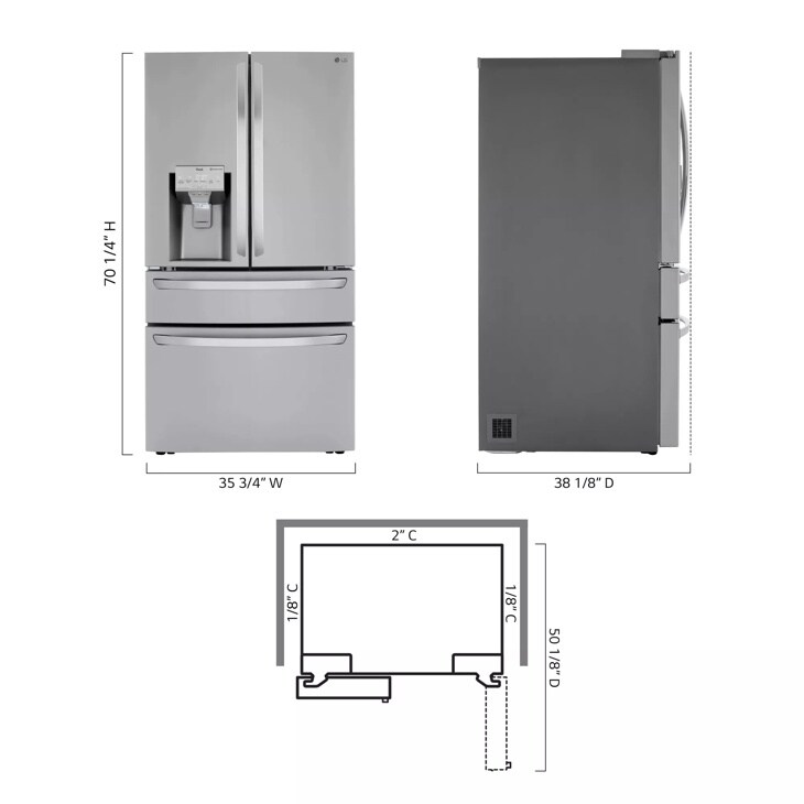 30 Cu. Ft. Smart French Door Refrigerator LLMXS3006S