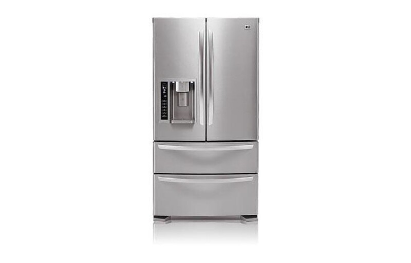 LG 4-Door French Door Refrigerator with Ice and Water Dispenser (25 cu.ft.) Stainless Steel LMX25981ST Picture 1