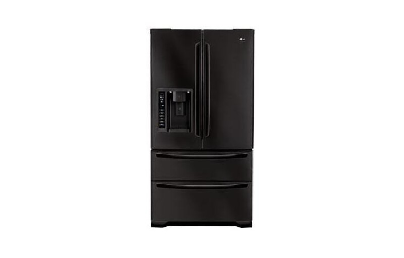 LG Large Capacity 4 Door French Door Refrigerator with Ice & Water Dispenser Smooth Black LMX25984SB Picture 1