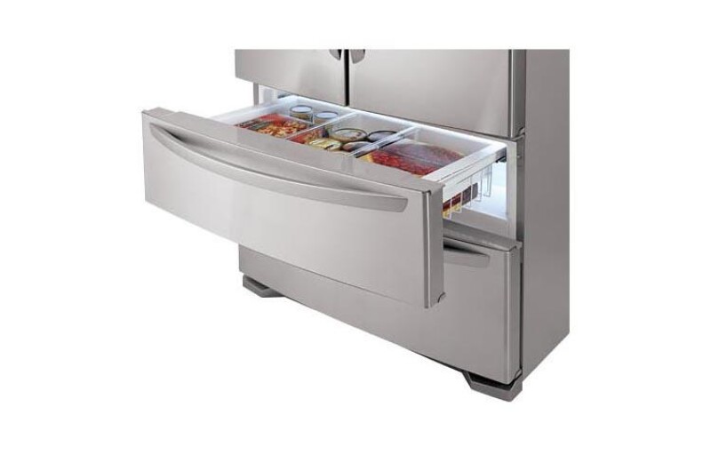 4-Door French Door Refrigerator with Ice and Water Dispenser (25 cu.ft.) LMX25985ST