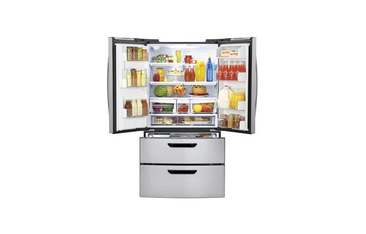 Large Capacity 4 Door French Door Refrigerator with Ice & Water Dispenser LMX25986ST