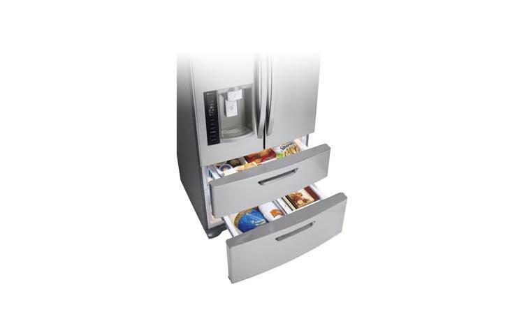 Large Capacity 4 Door French Door Refrigerator with Ice & Water Dispenser LMX25986ST