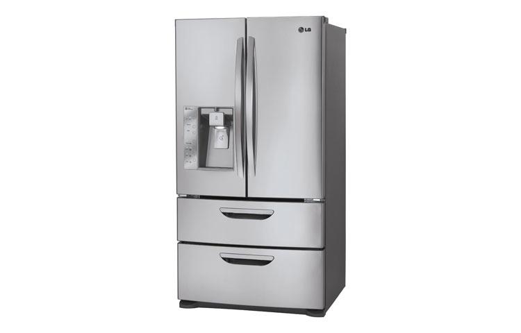 Super-Capacity 4 Door French Door Refrigerator with Double Freezer Drawers LMX31985ST