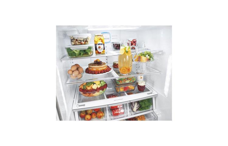 Super-Capacity 4 Door French Door Refrigerator with Double Freezer Drawers LMX31985ST