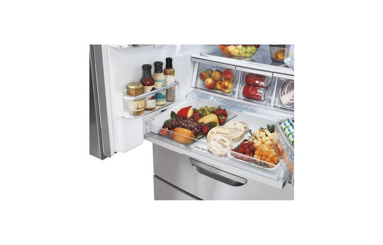 Super-Capacity 4 Door French Door Refrigerator with Double Freezer Drawers LMX31985ST