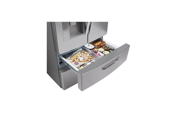 Super-Capacity 4 Door French Door Refrigerator with Double Freezer Drawers LMX31985ST
