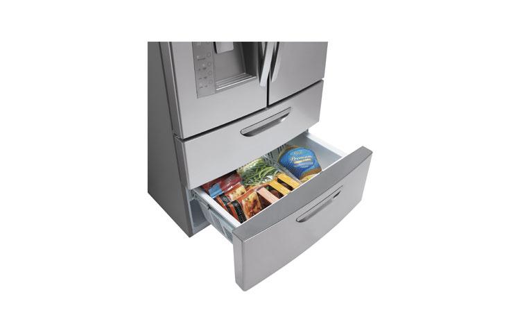 Super-Capacity 4 Door French Door Refrigerator with Double Freezer Drawers LMX31985ST