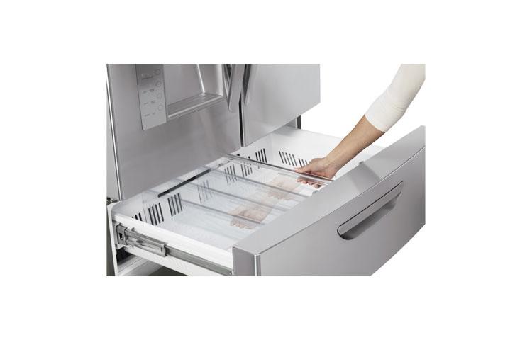 Super-Capacity 4 Door French Door Refrigerator with Double Freezer Drawers LMX31985ST