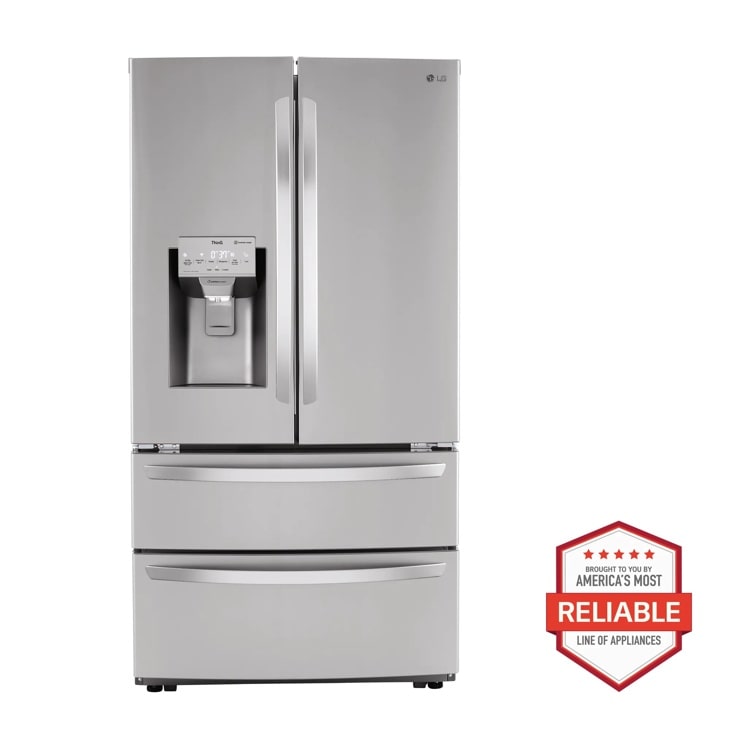 22 Cu Ft. Smart Counter Depth Double Freezer Refrigerator LMXC22626S