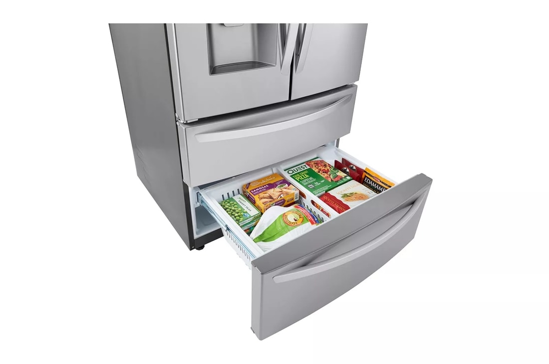22 Cu Ft. Smart Counter Depth Double Freezer Refrigerator LMXC22626S