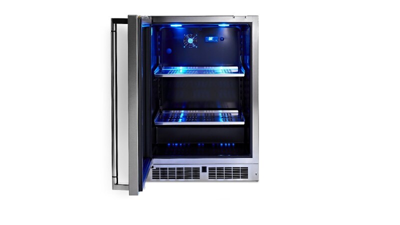 24" Outdoor Refrigerator with Glass Door, Left Hinge LN24REFGL