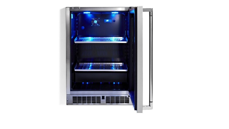 24" Outdoor Refrigerator with Glass Door, Right Hinge LN24REFGR