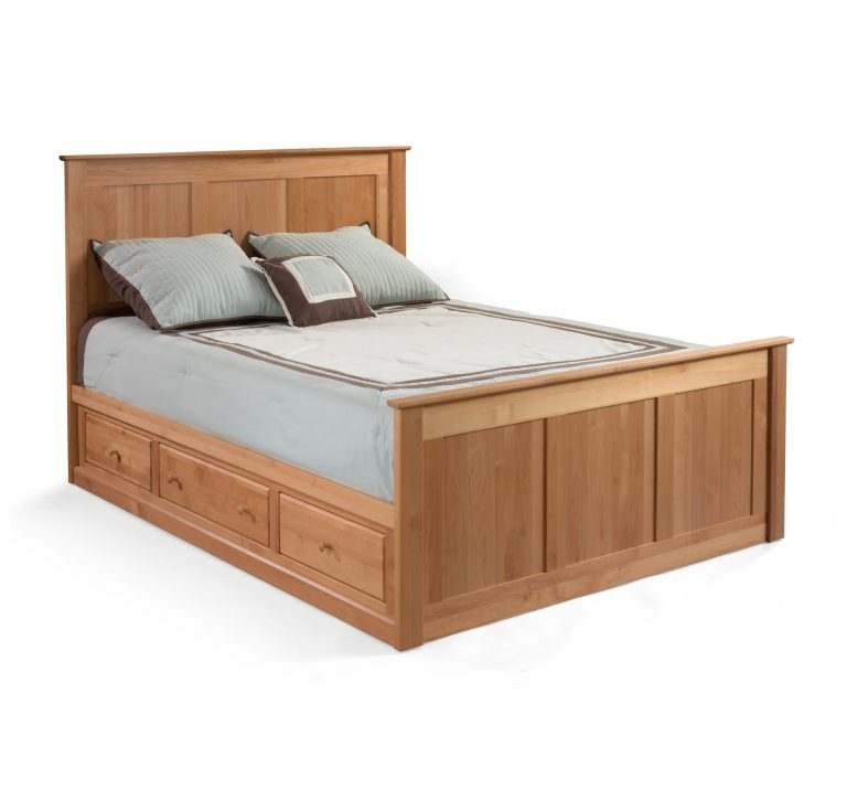 Storage Beds Chest Bed - Low Storage & Tall Footboard - Lowwithblankpedestal LOWWITHBLANKPEDESTAL