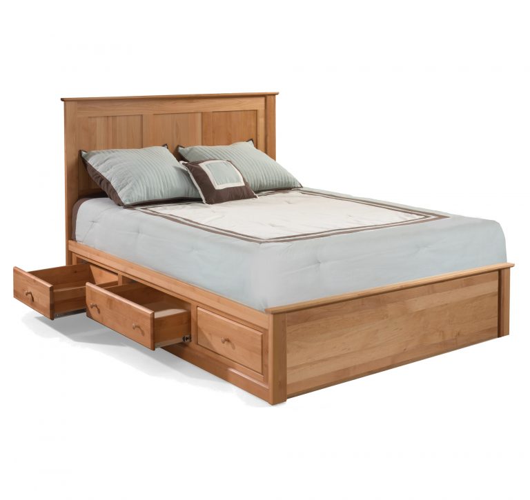 Storage Beds Chest Bed - Low Storage & Low Footboard - Lowwithtwo3drawerpedestals LOWWITHTWO3DRAWERPEDESTALS