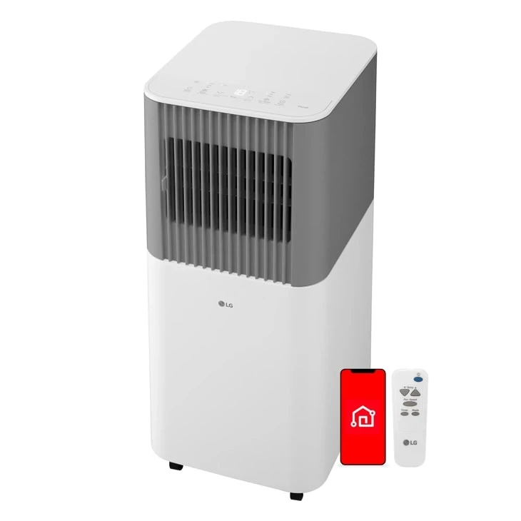 6,000 Btu (sacc) / 10,000 Btu (ashrae) Wi-fi White & Gray Portable Air Conditioner | Cools Up To 250 Sq. Ft. LP0626PGSF