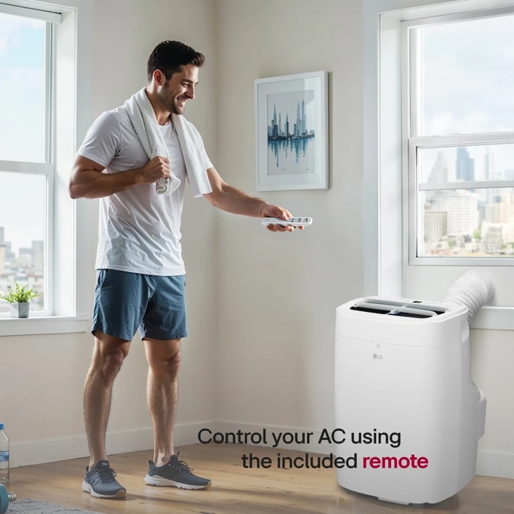 7,300 BTU (SACC) / 11,000 BTU (ASHRAE) Portable Air Conditioner, 300 Sq. Ft view 4