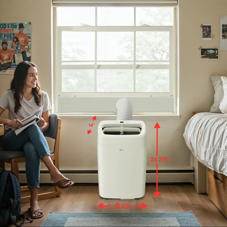7,300 BTU (SACC) / 11,000 BTU (ASHRAE) Portable Air Conditioner, 300 Sq. Ft view 6