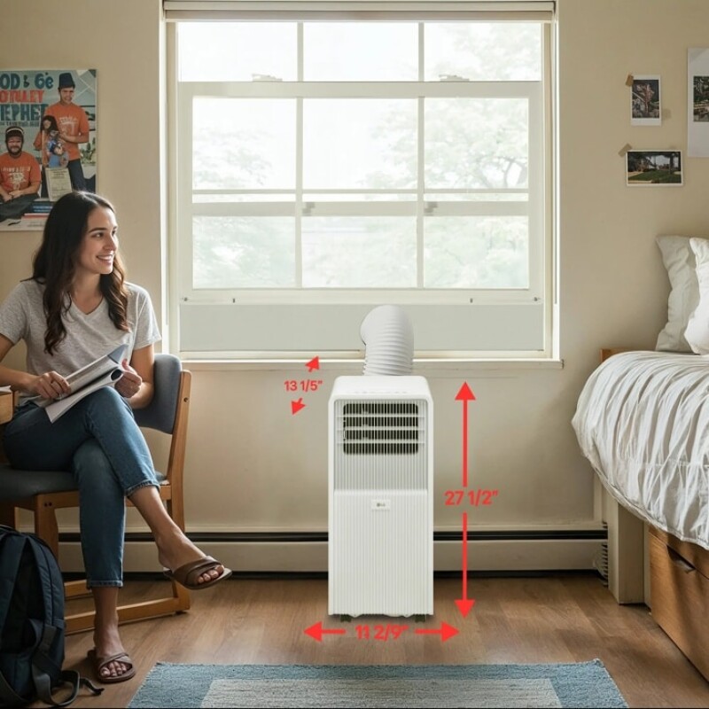 8,000 BTU (SACC) / 11,000 BTU (ASHRAE) Portable Air Conditioner, 350 Sq. Ft LP0825WFR