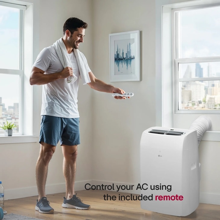 10,200 BTU (SACC) / 14,000 BTU (ASHRAE) Portable Air Conditioner, Cooling & Heating | Up To 450 sq. ft. view 5