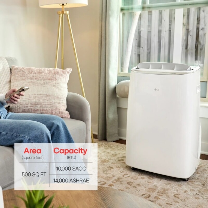10,000 BTU DUAL Inverter Smart Wi-Fi Portable Air Conditioner view 8