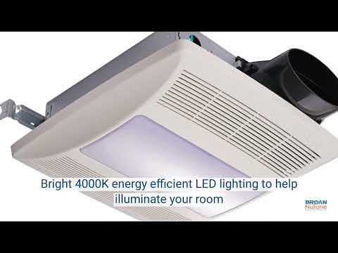 Lo-Profile 50/80/100 Selectable CFM Bathroom Exhaust Fan LP510R
