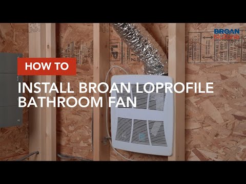 Lo-Profile 50/80/100 Selectable CFM Bathroom Exhaust Fan LP510R