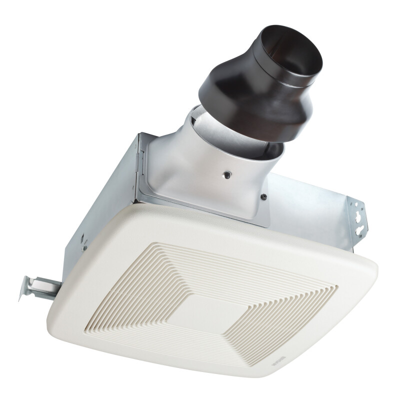LoProfile 80 CFM Ceiling/Wall Exhaust Fan for Bathroom or Garage with 4 in. Oval Duct or 3 in. Round Duct LP80