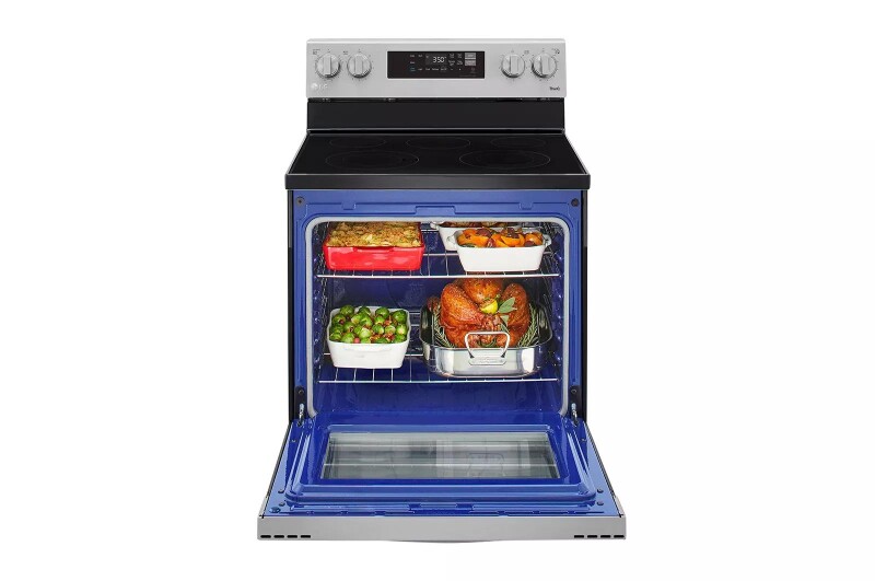 6.3 cu ft. Smart Wi-Fi Enabled Electric Range with EasyClean® view 9