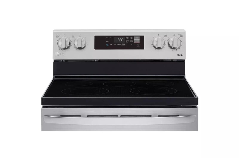 6.3 cu ft. Smart Wi-Fi Enabled Electric Range with EasyClean® view 4