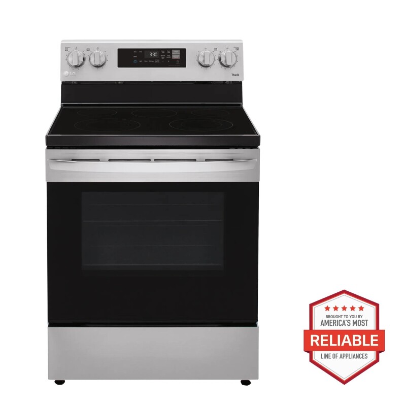 LG 6.3 cu ft. Smart Wi-Fi Enabled Electric Range with EasyClean® Stainless Steel LREL6321S Picture 1