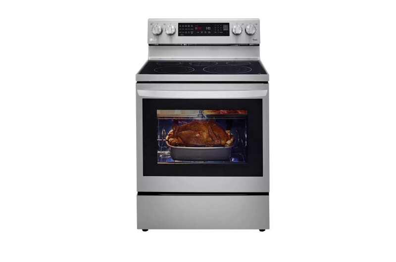 6.3 Cu. Ft. Smart Wi-fi Enabled True Convection Instaview® Electric Range With Air Fry LREL6325F