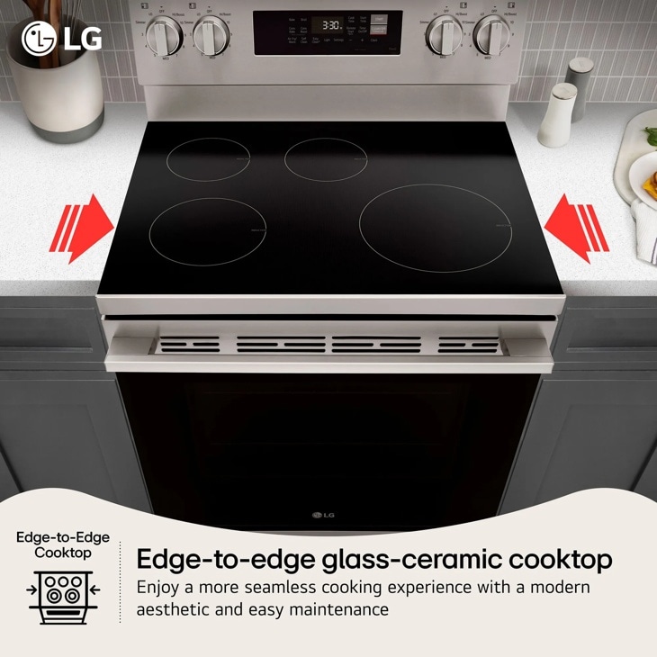 6.3 Cu. Ft. Smart Wi-fi Enabled Electric Range With Air Fry & Easyclean® LREN6321VE