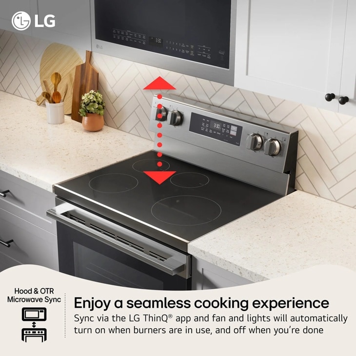 6.3 Cu. Ft. Smart Wi-fi Enabled Electric Range With Air Fry & Easyclean® LREN6321VE