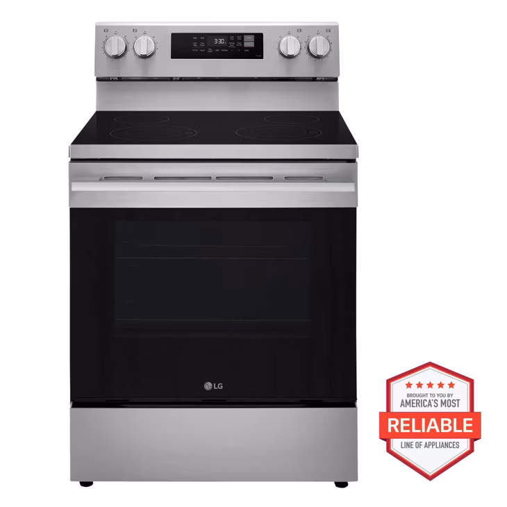 6.3 Cu. Ft. Smart Wi-fi Enabled Electric Range With Air Fry & Easyclean® LREN6321YE