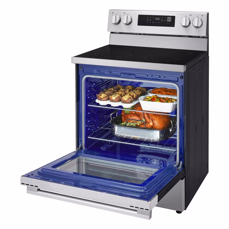 6.3 Cu. Ft. Smart Wi-fi Enabled Electric Range With Air Fry & Easyclean® LREN6321YE