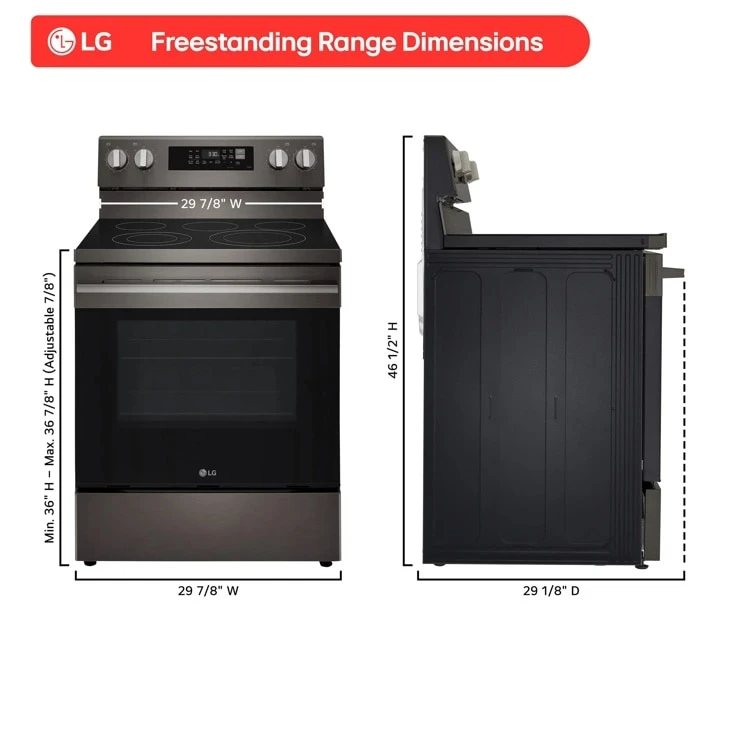 6.3 Cu. Ft. Smart Wi-fi Enabled Probake Convection® Electric Range With Air Fry & Easyclean® LREN6323ZE