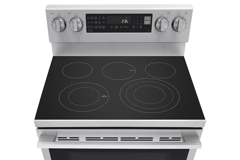 Edge-to-Edge Glass-Ceramic Cooktop Surface