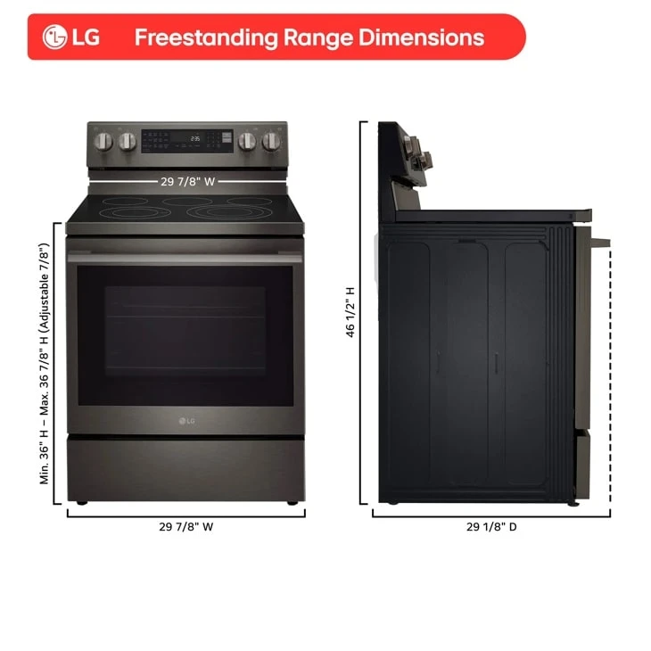 6.3 Cu. Ft. Smart Wi-fi Enabled Probake Convection® Electric Range With Air Fry & Easyclean® LREN6325ZE