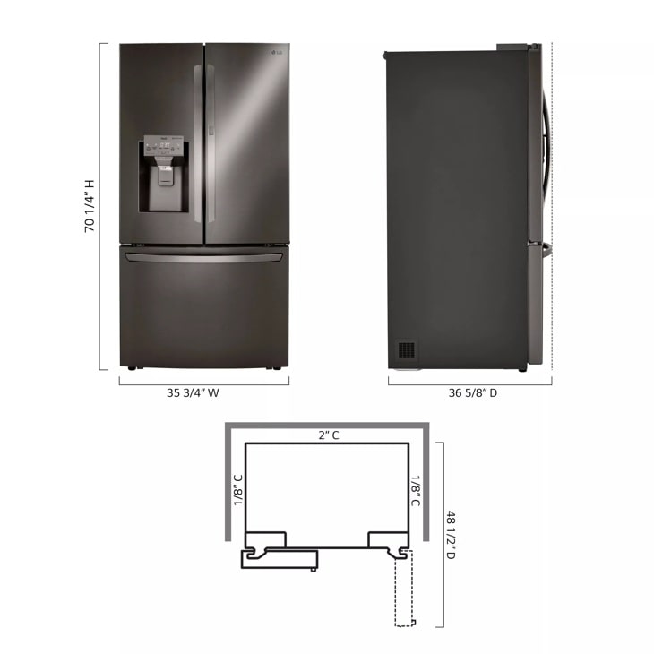 30 cu. ft. Smart wi-fi Enabled Door-in-Door® Refrigerator with Craft Ice™ Maker LRFDS3016D