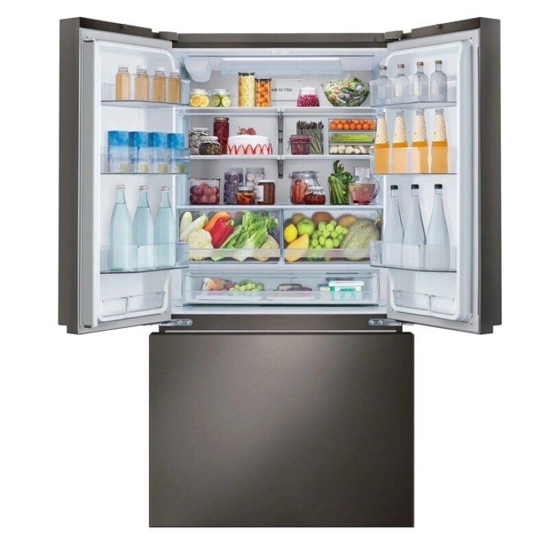 36" Wide, 27 cu ft. 3 Door French Door, Pocket Handle, C/Depth Refrigerator view 6