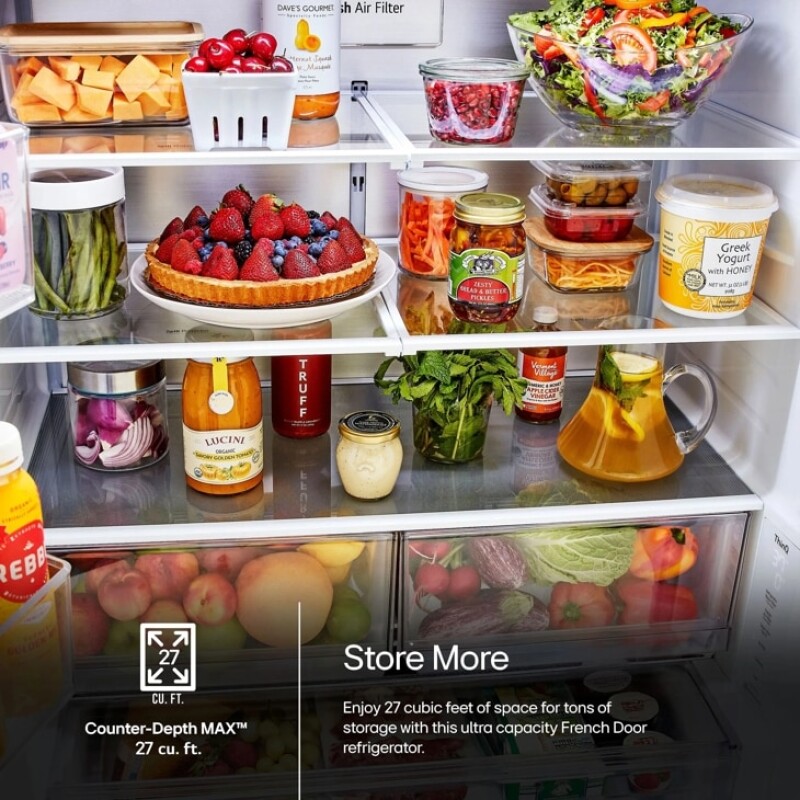 27 cu. ft. Smart Counter-Depth MAX™ French Door Refrigerator view 5