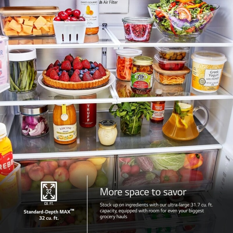 32 cu. ft. Smart Standard-Depth MAX™ French Door Refrigerator view 5
