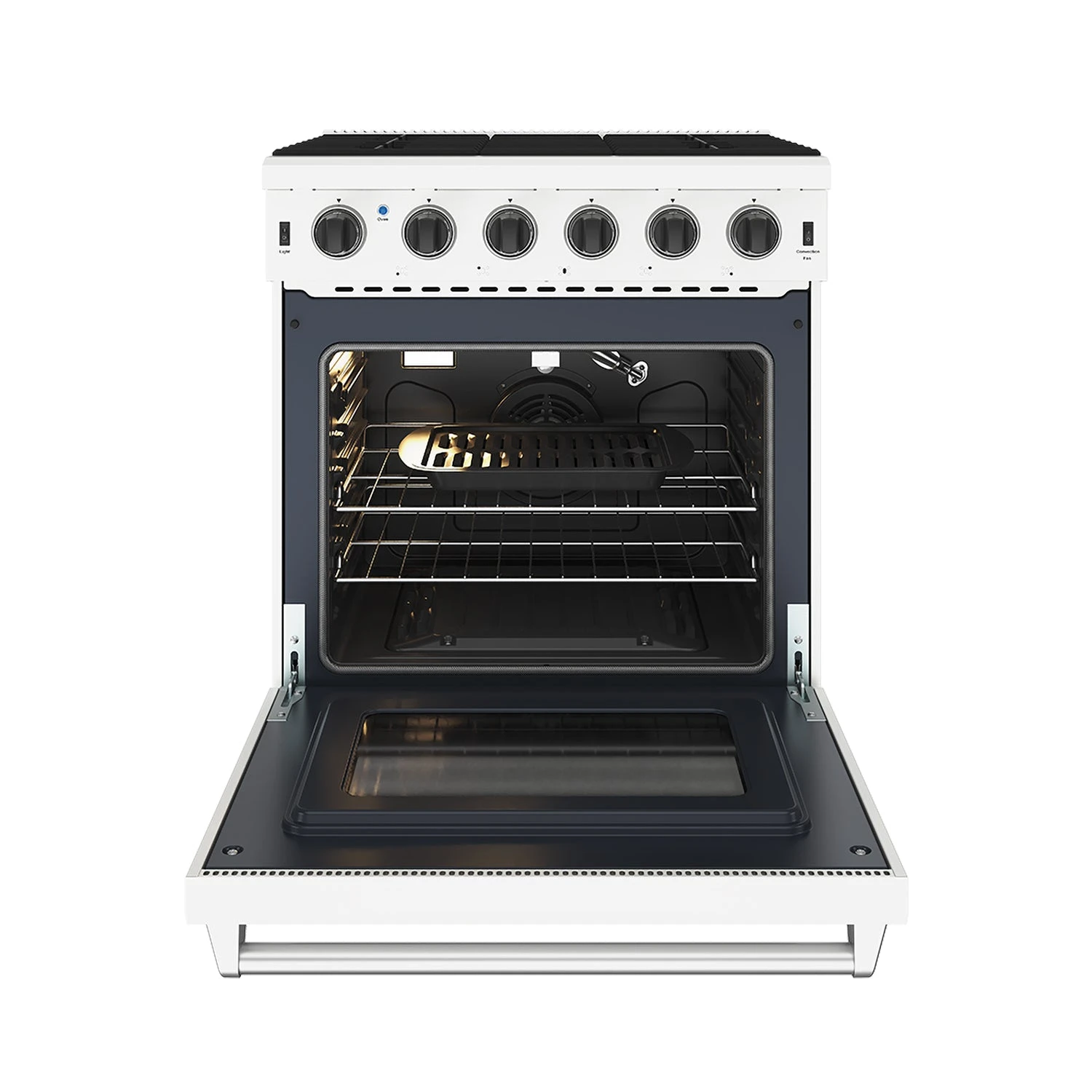 30 Inch Professional Liquid Propane Range In White LRG3001UWLP