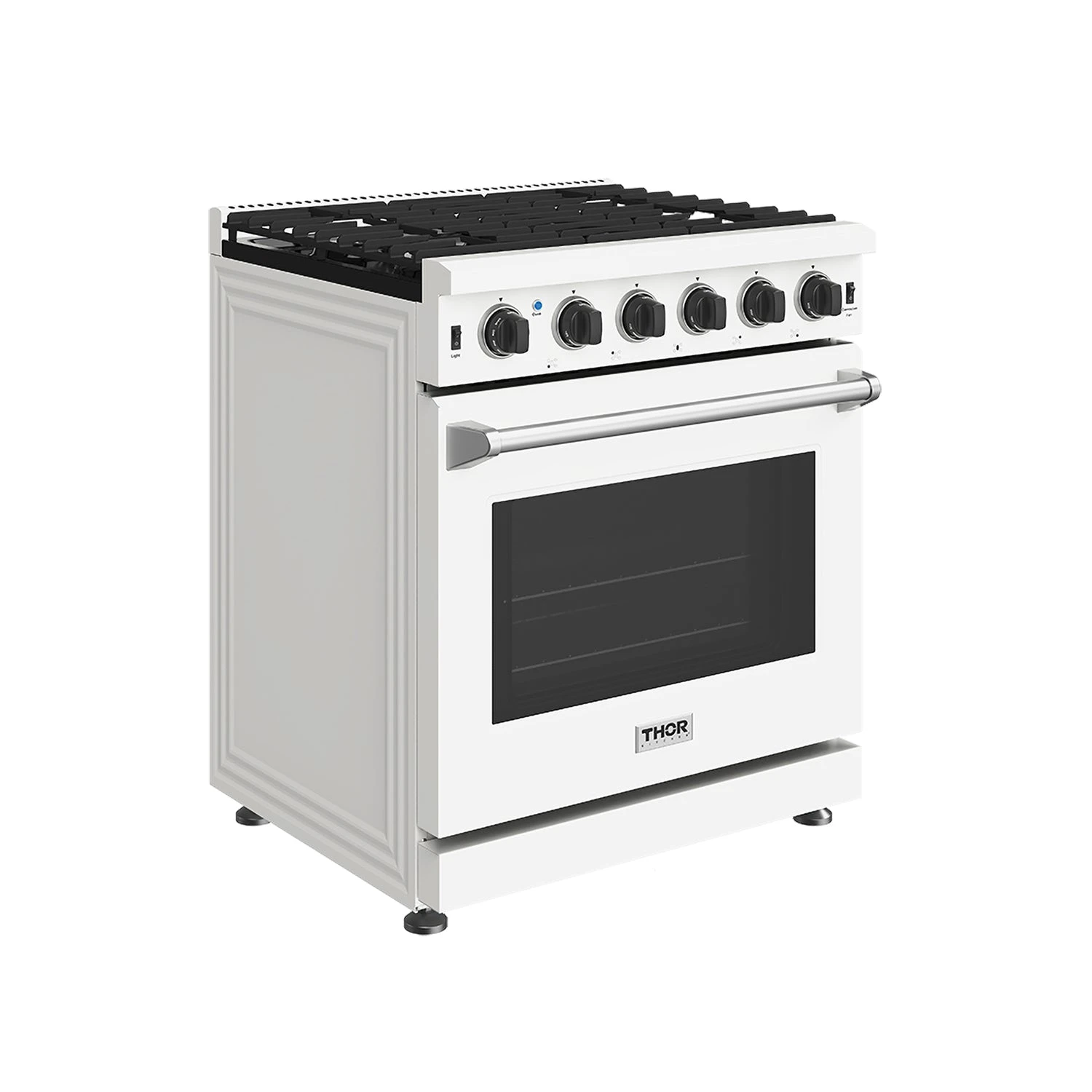 30 Inch Professional Liquid Propane Range In White LRG3001UWLP