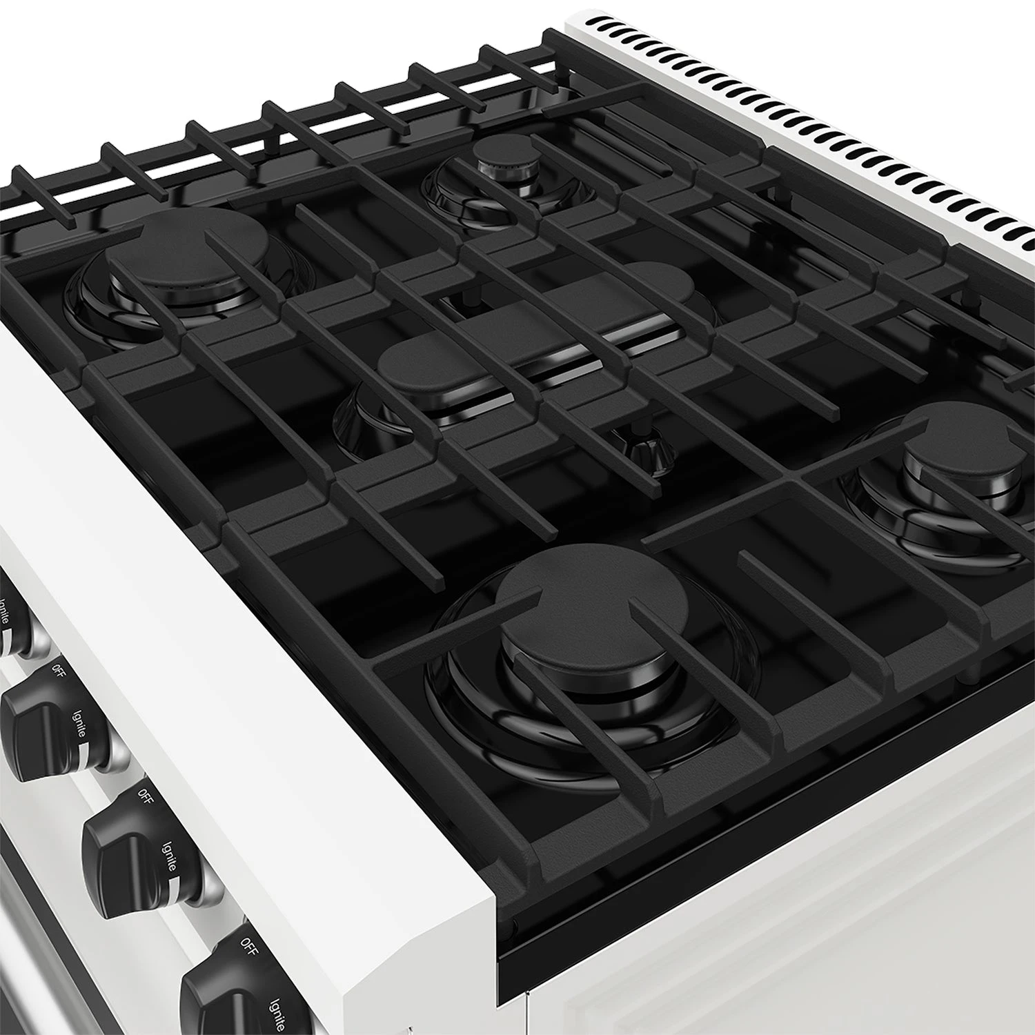 30 Inch Professional Liquid Propane Range In White LRG3001UWLP