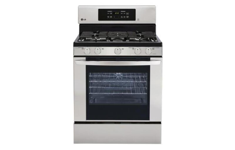 LG 5.4 cu. ft. Gas Single Oven Range with EasyClean® Stainless Steel LRG3081ST Picture 1
