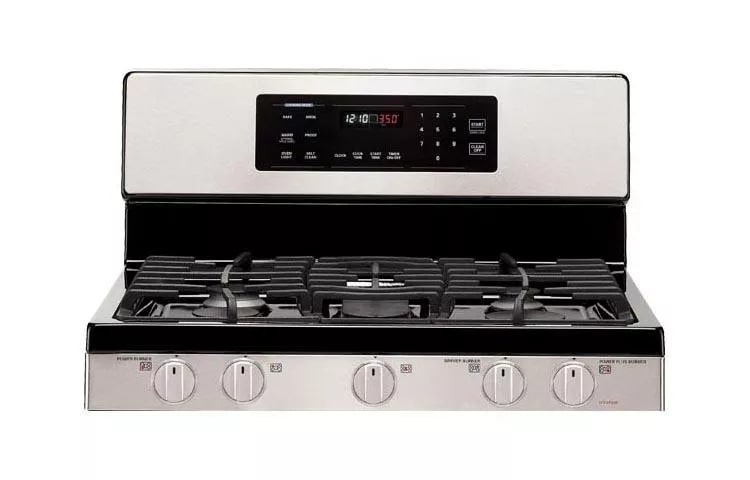 5.4 Cu. Ft. Capacity Gas Single Oven Range With Oval Burner And Griddle LRG3093ST